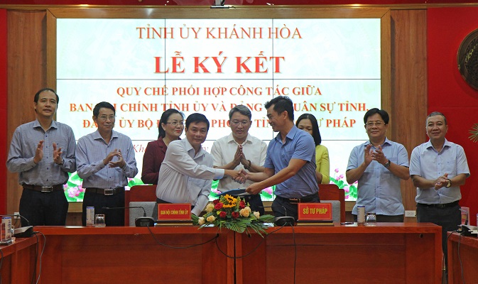 Ban Nội chính và Sở Tư pháp ký kết Quy chế phối hợp