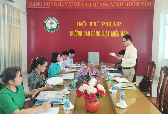 Công đoàn Bộ Tư pháp kiểm tra công tác công đoàn năm 2022 tại Trường Cao đẳng Luật miền Bắc
