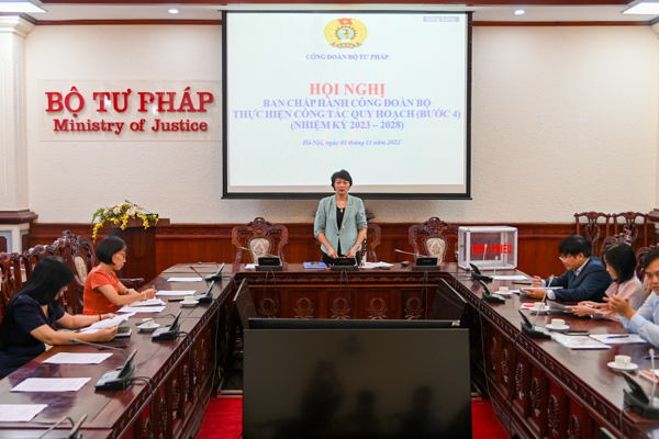 Tổ chức Hội nghị Ban chấp hành công đoàn Bộ thực hiện công tác quy hoạch (bước 4) (Nhiệm kỳ 2023 - 2028)