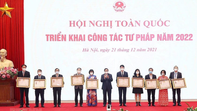 Các đơn vị thuộc Bộ góp phần tích cực vào kết quả chung của toàn ngành Tư pháp năm 2022