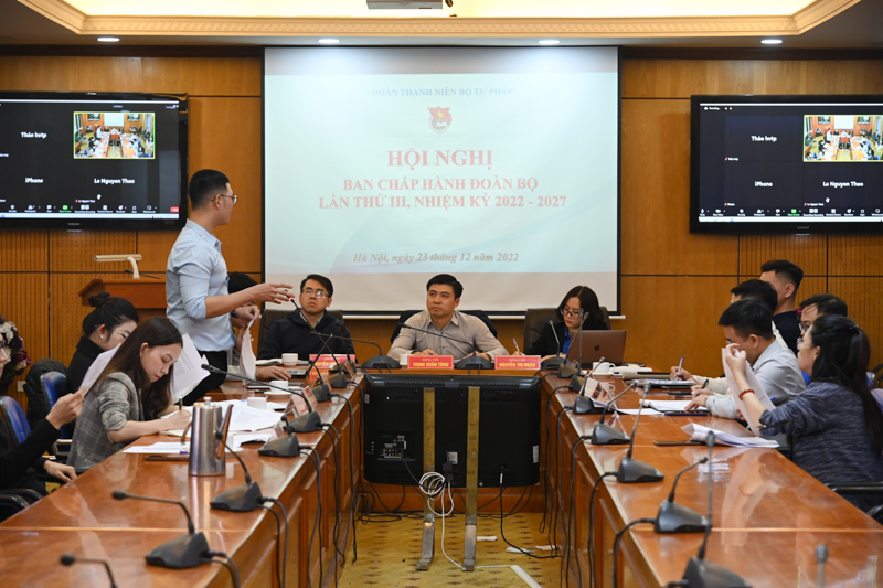 Hội nghị Ban Chấp hành Đoàn Bộ Tư pháp lần III, nhiệm kỳ 2022 - 2027
