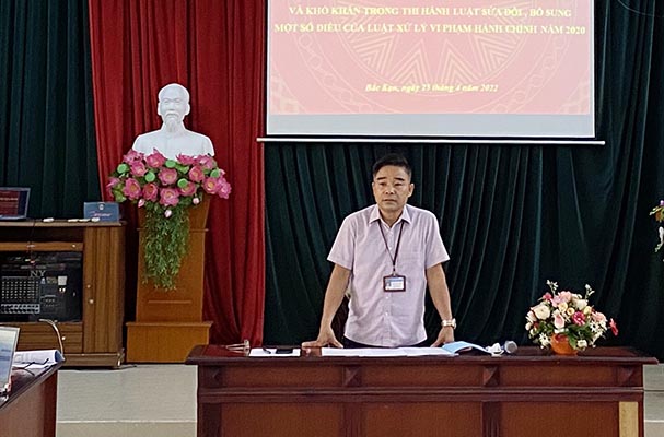 Bắc Kạn: Hội nghị về những điểm mới và khó khăn trong thi hành Luật SĐBS một số điều của Luật XLVPHC