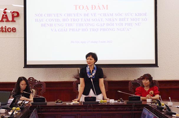 Công đoàn Bộ Tư pháp: Tổ chức nói chuyện chuyên đề chăm sóc sức khỏe hậu Covid-19