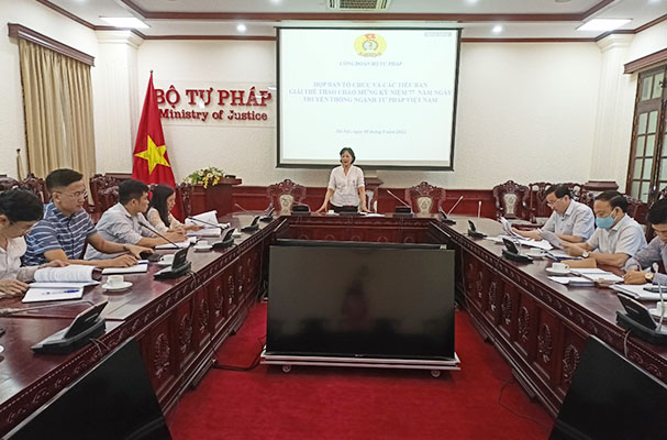 ​Họp Ban Tổ chức Giải thể thao kỷ niệm 77 năm Ngày truyền thống ngành Tư pháp