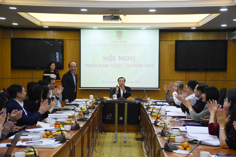 Vụ Các vấn đề chung về XDPL: Tiếp tục tham mưu hoàn thiện công tác xây dựng pháp luật của Bộ