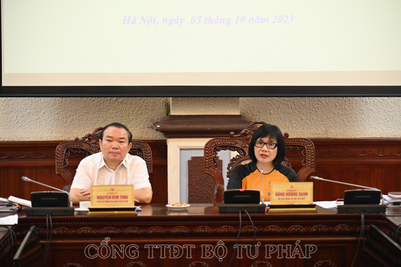 Hội nghị lần thứ 14 Ban Chấp hành Đảng bộ Bộ Tư pháp Khóa XI