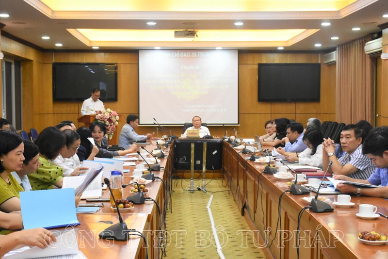 Bộ Tư pháp tập huấn nghiệp vụ công tác bảo vệ nền tảng tư tưởng của Đảng năm 2023