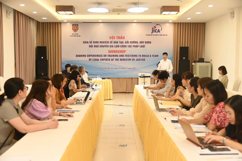 Hội thảo Chia sẻ kinh nghiệm đào tạo, bồi dưỡng xây dựng đội ngũ chuyên gia làm công tác pháp luật