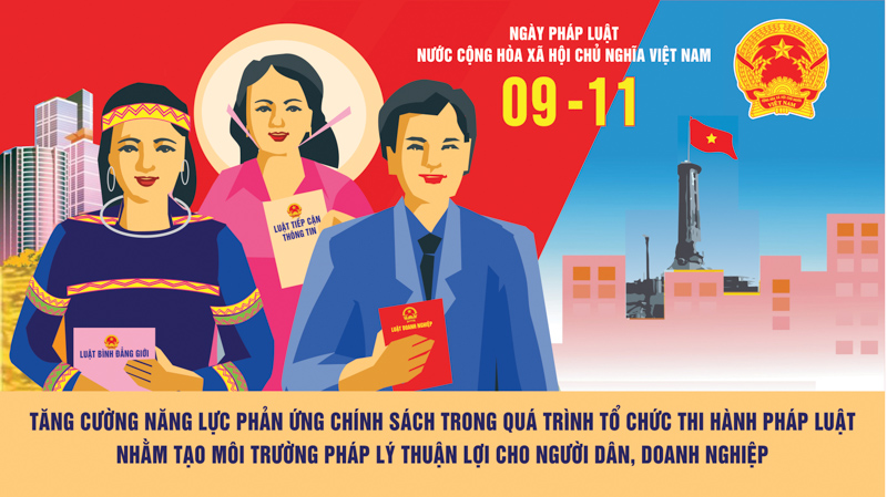 Mẫu pano Ngày Pháp luật Việt Nam năm 2023