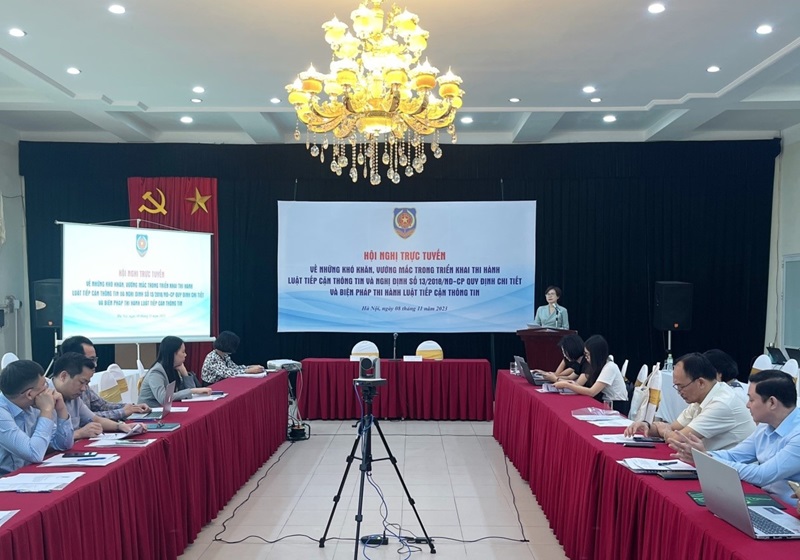 Bộ Tư pháp tổ chức Hội nghị trực tuyến toàn quốc về triển khai thi hành Luật Tiếp cận thông tin