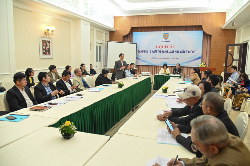 Hội thảo đánh giá 10 năm thi hành Luật Hòa giải ở cơ sở