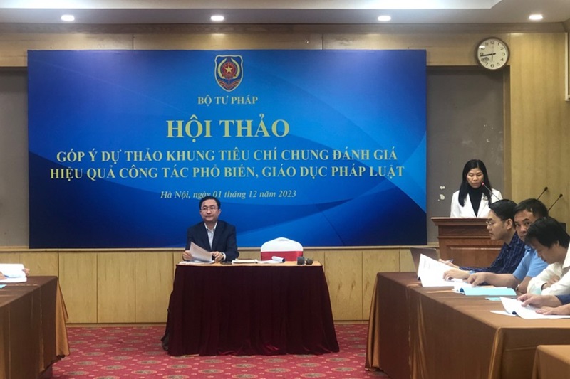 Đánh giá hiệu quả công tác phổ biến, giáo dục pháp luật