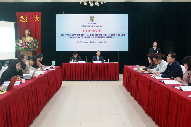 Đảm bảo các điều kiện cho công tác theo dõi thi hành pháp luật lĩnh vực trọng tâm, liên ngành