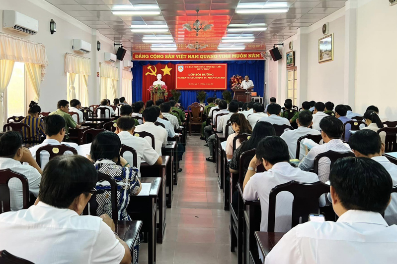 Bạc Liêu: Bồi dưỡng kiến thức pháp luật giám định tư pháp cho cán bộ, công chức trên địa bàn tỉnh