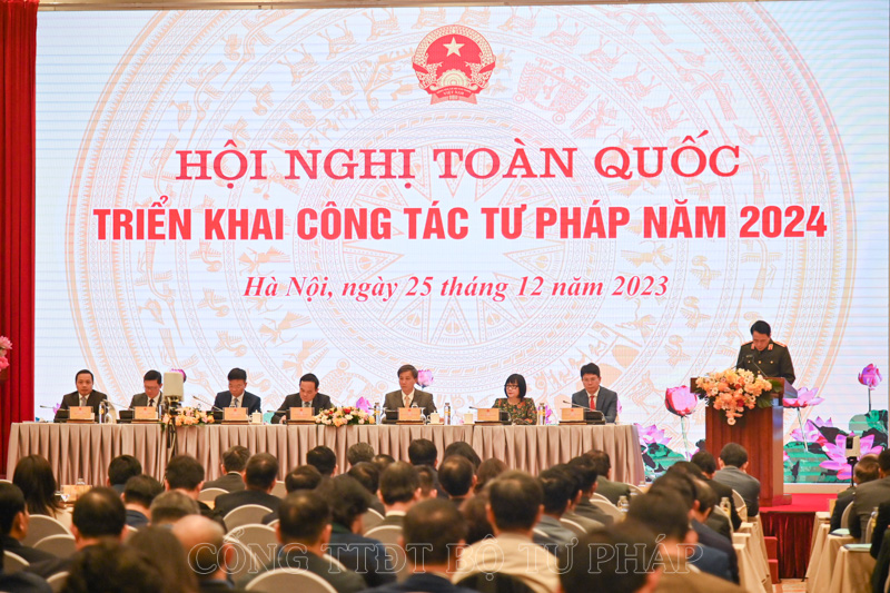 Hội nghị toàn quốc triển khai công tác Tư pháp năm 2024