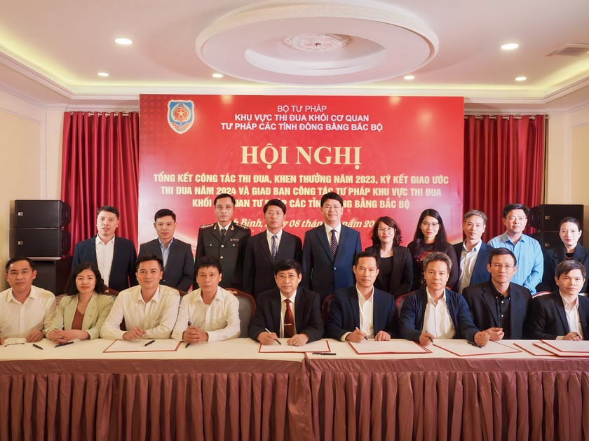 Khối cơ quan Tư pháp các tỉnh Đồng bằng Bắc Bộ tổng kết thi đua và giao ban công tác Tư pháp