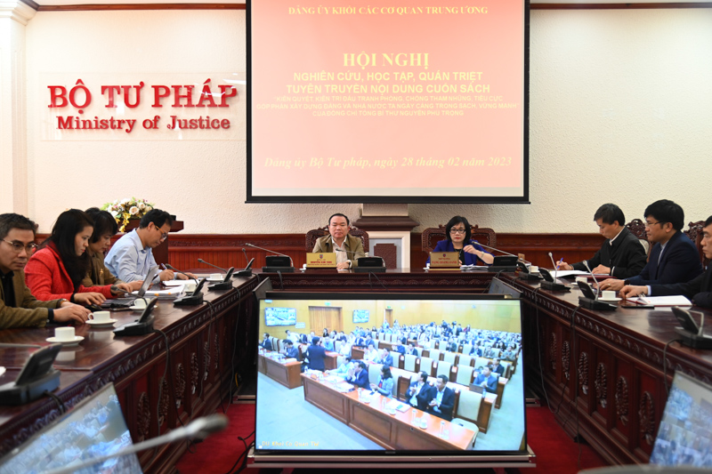 Đảng ủy Khối các cơ quan TW quán triệt nội dung cuốn sách của Tổng Bí thư về phòng, chống tham nhũng