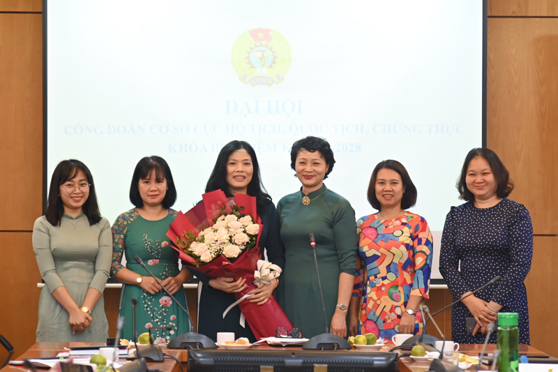 Cục Hộ tịch, quốc tịch, chứng thực tổ chức thành công Đại hội Công đoàn cơ sở