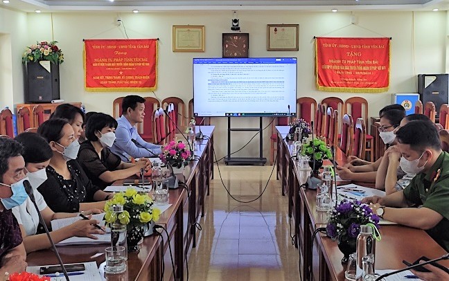 Yên Bái: Tổ chức Hội nghị trực tuyến tập huấn nghiệp vụ xây dựng cấp xã đạt chuẩn tiếp cận PL 2023