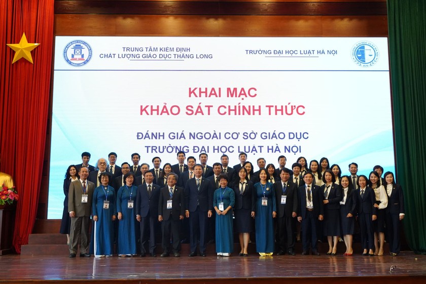Khai mạc đợt khảo sát đánh giá ngoài cơ sở giáo dục chu kỳ 3 tại Trường Đại học Luật Hà Nội