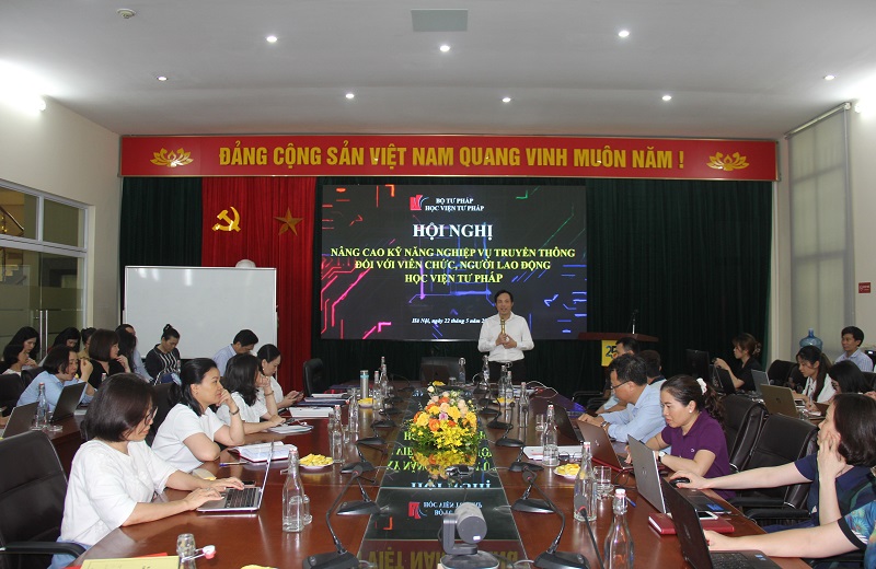 Học viện Tư pháp: Nâng cao kỹ năng nghiệp vụ truyền thông của viên chức, người lao động