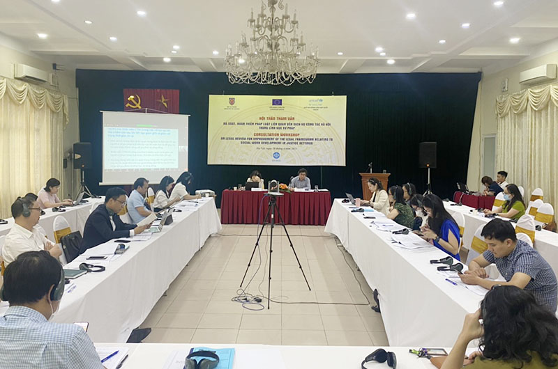 Tham vấn rà soát, hoàn thiện pháp luật liên quan đến dịch vụ công tác xã hội trong lĩnh vực tư pháp