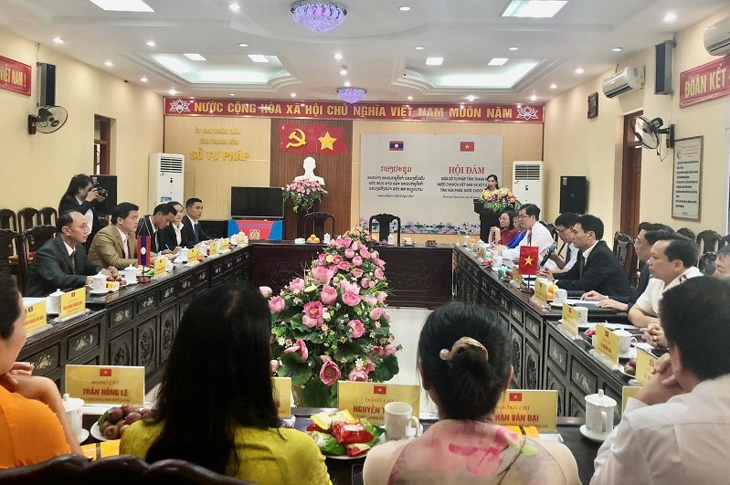 Thanh Hóa: Tổ chức Hội đàm và ký kết biên bản ghi nhớ hợp tác với Sở Tư pháp tỉnh Hủa Phăn