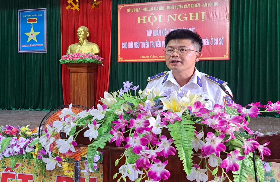 Hà Tĩnh: Thực hiện có hiệu quả Đề án “Tuyên truyền, phổ biến Luật Cảnh sát biển Việt Nam”