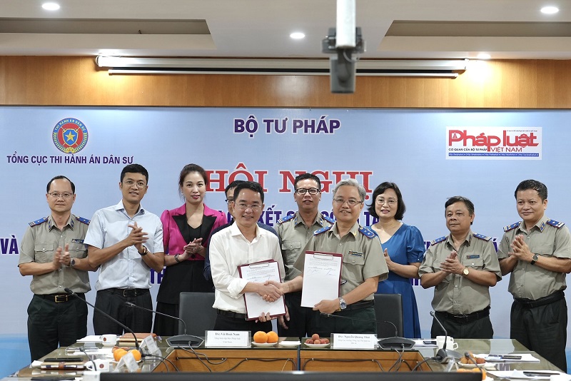 Báo Pháp luật Việt Nam – Tổng Cục Thi hành án dân sự:  Phối hợp nâng cao hiệu quả truyền thông