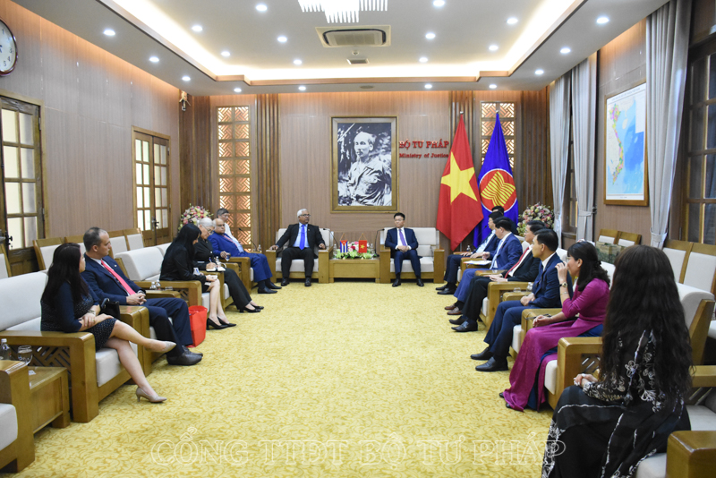 Bộ Tư pháp Việt Nam–Cuba: Tăng cường và làm sâu sắc hơn mối quan hệ hợp tác đặc biệt, toàn diện