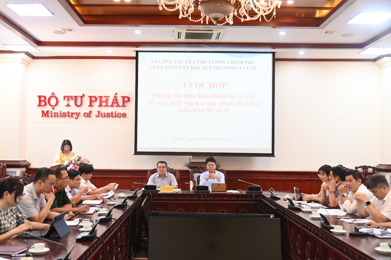 Rà soát văn bản quy phạm pháp luật để xây dựng khung pháp luật đồng bộ triển khai Đề án 06