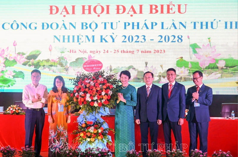 Công đoàn Bộ Tư pháp: Phấn đấu thực hiện thắng lợi phương hướng, nhiệm vụ trong nhiệm kỳ 2023-2028