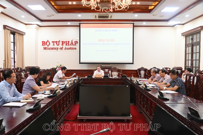 Họp Ban Thường vụ Đảng ủy tháng 07/2023: Các mặt công tác đảng đạt nhiều kết quả nổi bật