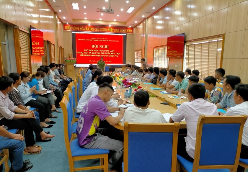 Mường Tè (Lai Châu): Thực hiện tốt công tác phổ biến giáo dục pháp luật