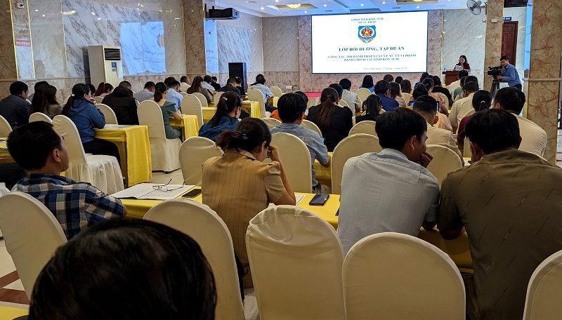 KonTum: Sở Tư pháp khai mạc Lớp bồi dưỡng,tập huấn về công tác thi hành PL về xử lý VPHC năm 2023