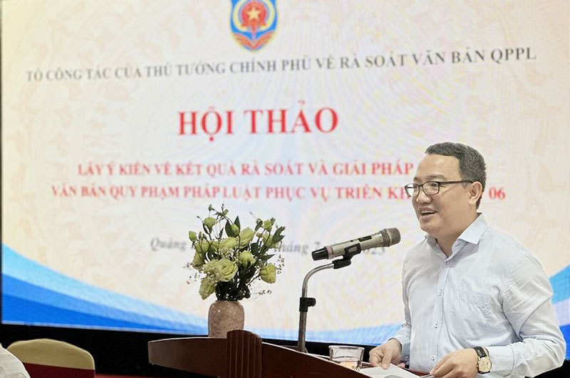 Bộ Tư pháp tổ chức hội thảo lấy ý kiến triển khai Đề án 06 tại Quảng Bình