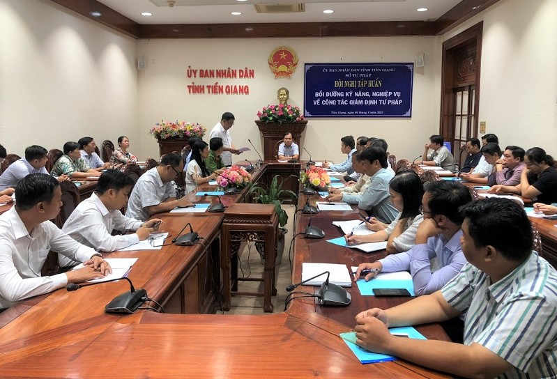 Tiền Giang: Tổ chức bồi dưỡng định kỳ kỹ năng, nghiệp vụ về công tác giám định tư pháp.