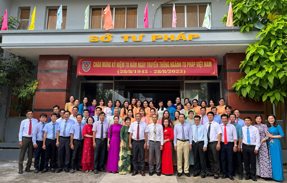 Sở Tư pháp Bạc Liêu họp mặt kỷ niệm 78 năm ngày thành lập ngành Tư pháp
