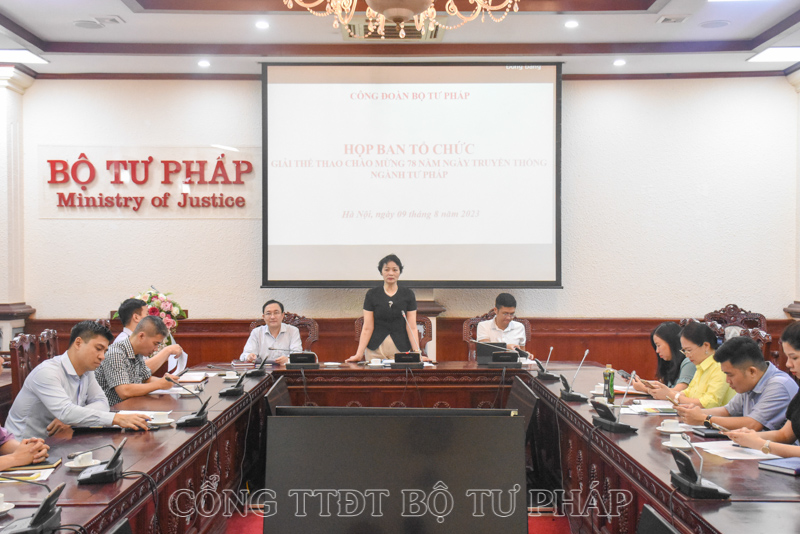 Tích cực chuẩn bị các hoạt động chào mừng kỷ niệm 78 năm Ngày truyền thống Ngành Tư pháp Việt Nam