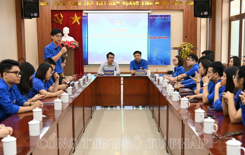 Đoàn thanh niên Bộ Tư pháp - Thành đoàn Hải Phòng: Tọa đàm trao đổi kinh nghiệm tổ chức hoạt động đoàn