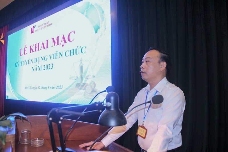 Học viện Tư pháp: Khai mạc Kỳ tuyển dụng viên chức năm 2023