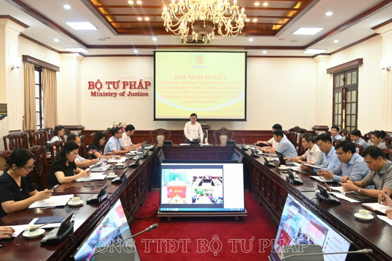 Tiếp tục phối hợp chặt chẽ giữa các đơn vị trong thực hiện Nghị quyết 22-NQ/BCSĐ của BCS đảng Bộ Tư pháp