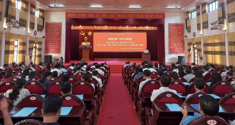 Vĩnh Phúc: Tổ chức hội nghị tập huấn pháp luật về các quyền dân sự, chính trị