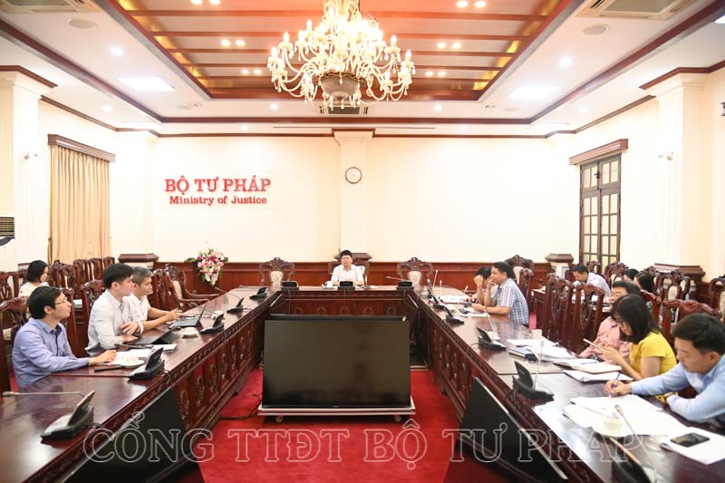 Bộ Tư pháp họp Tổ công tác triển khai Đề án 06 của Chính phủ