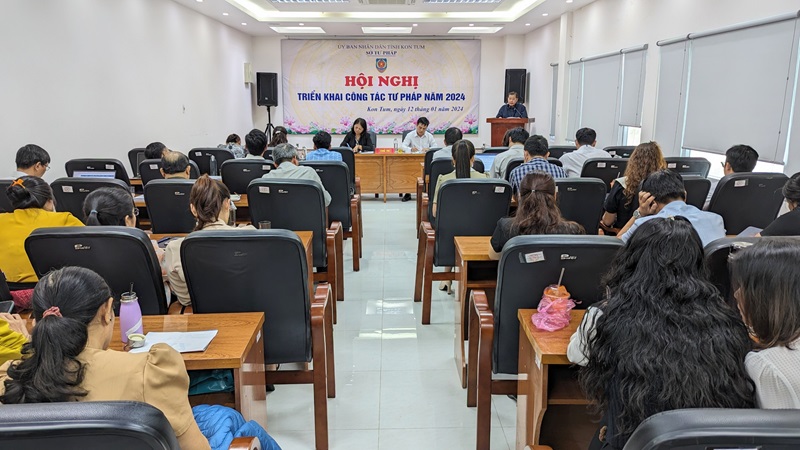 Kon Tum: Tổ chức Hội nghị triển khai công tác tư pháp năm 2024