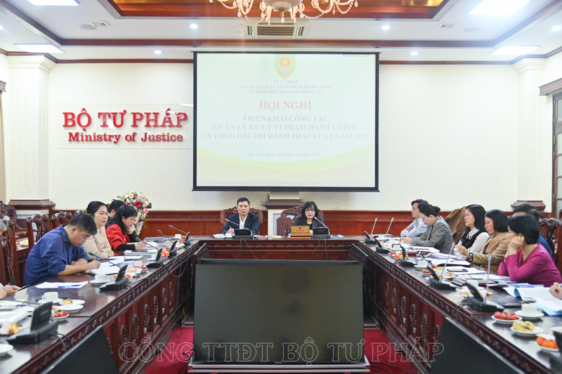 Cục QLXLVPHC&TDTH: Tiếp tục hoàn thiện thể chế về xử lý VPHC và theo dõi tình hình thi hành pháp luật