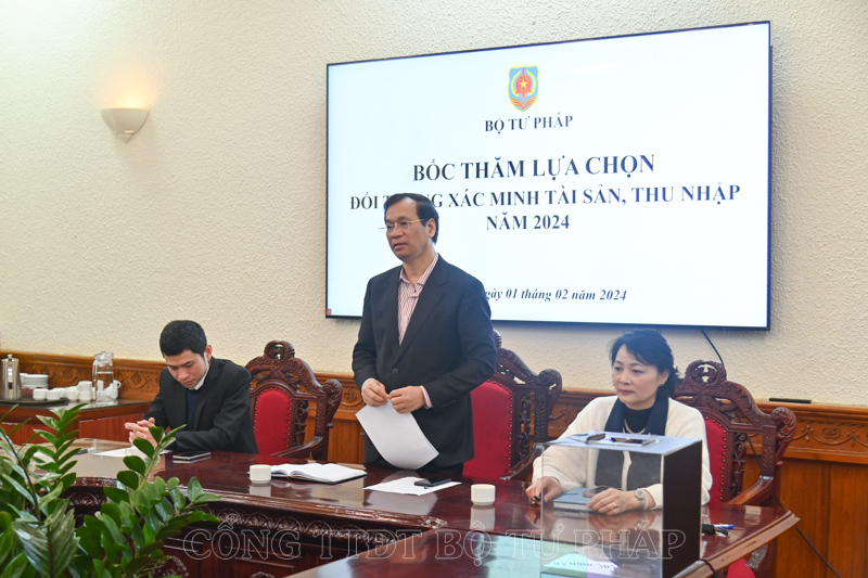 34 người ở 4 đơn vị thuộc Bộ, một số cơ quan THADS được lựa chọn kiểm tra, xác minh tài sản