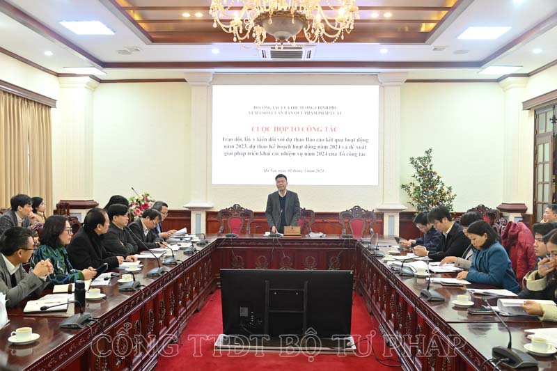 Họp Tổ công tác của Thủ tướng Chính phủ về rà soát văn bản quy phạm pháp luật