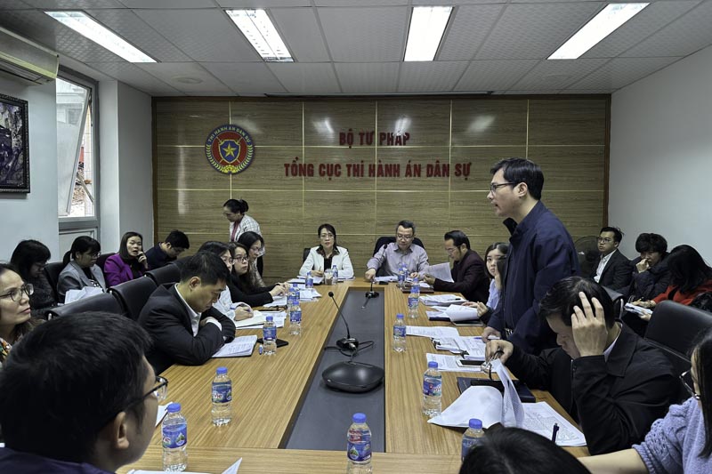 Họp về kết quả rà soát VBQPPL theo từng lĩnh vực quản lý nhà nước để thực hiện Nghị quyết số 110/2023/QH15