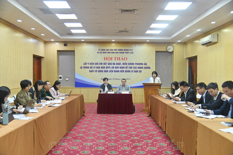 Tiếp tục hoàn thiện Báo cáo Kết quả rà soát, điều chỉnh phương án đơn giản hóa, lộ trình xử lý VBQPPL
